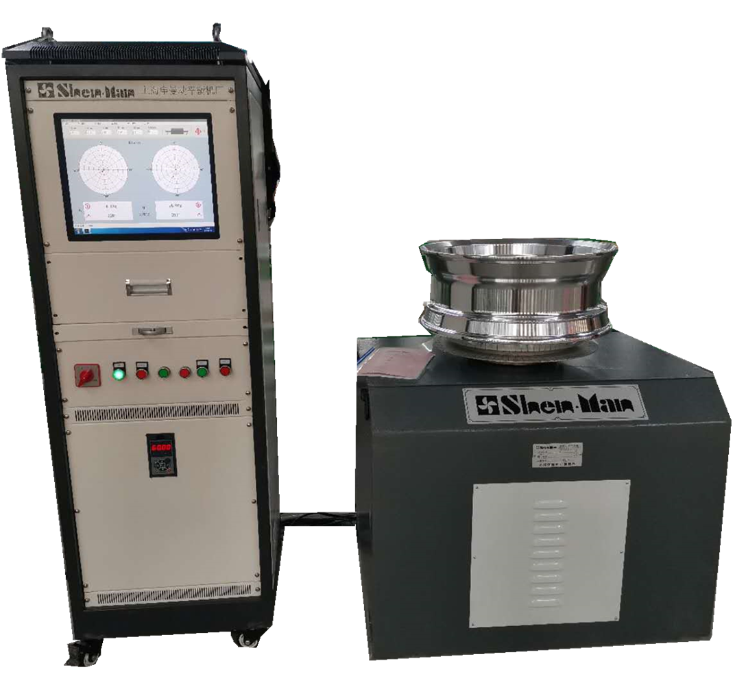 Double-sided vertical computer pneumatic fixture hub balancer